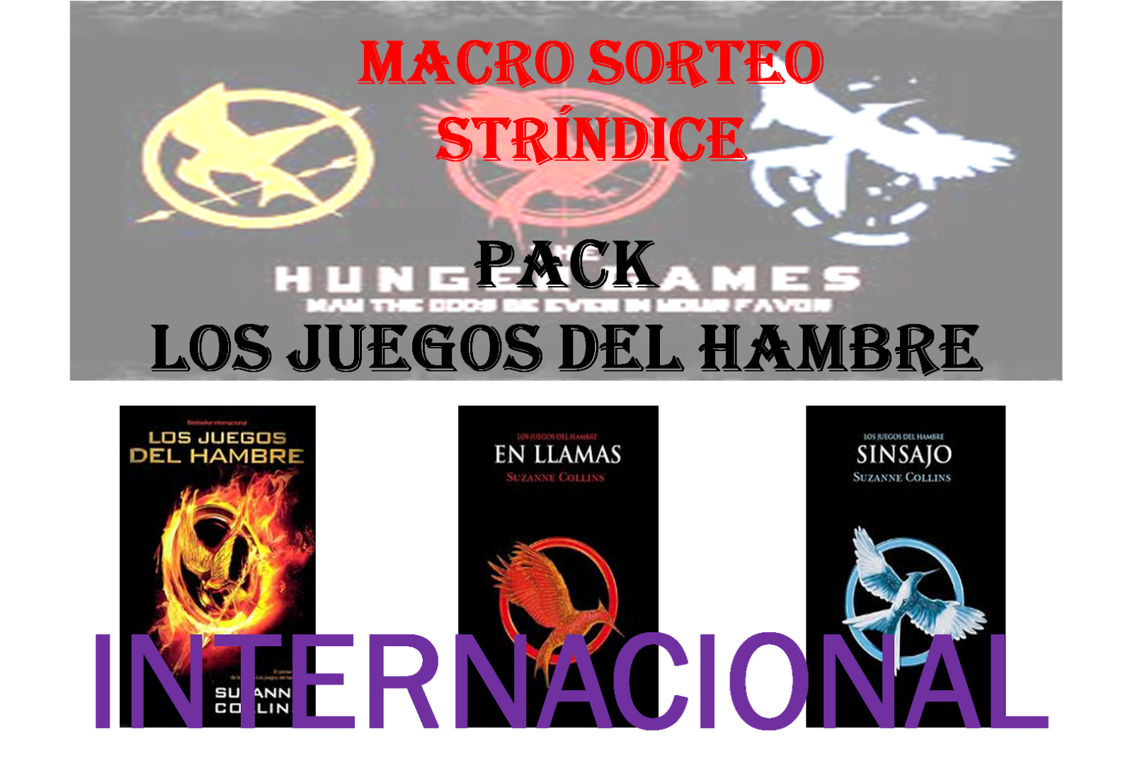 Stríndice MACROSORTEO. PACK LOS JUEGOS DEL