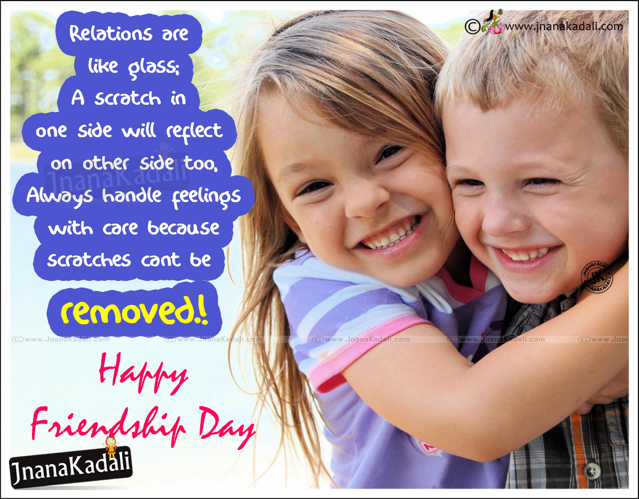 True Friendship Day quotes and Messages Online with children hd ...