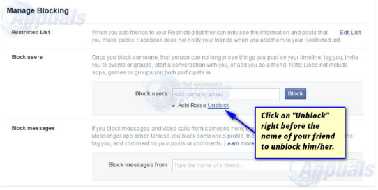 How Do You Unblock Someone Off Facebook