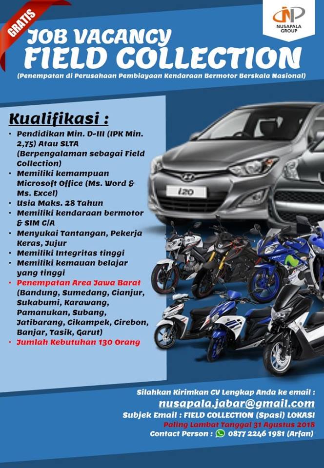 Lowongan Kerja Collection Nusapala Group Lowongan Kerja Terbaru