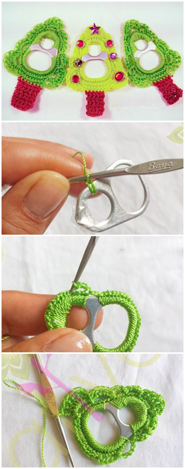 Pop Tab Christmas Trees