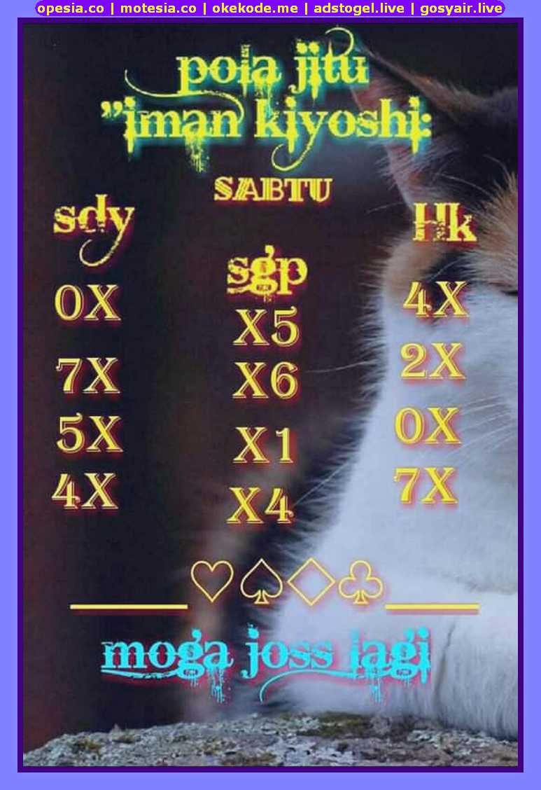 Kode Syair Sgp Hari Sabtu 4 Mei 2019 Okekode