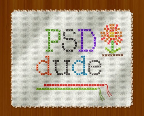 Create a Cross Stitch Effect