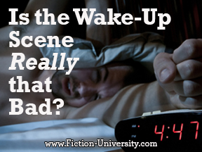 how to write a wake up scene