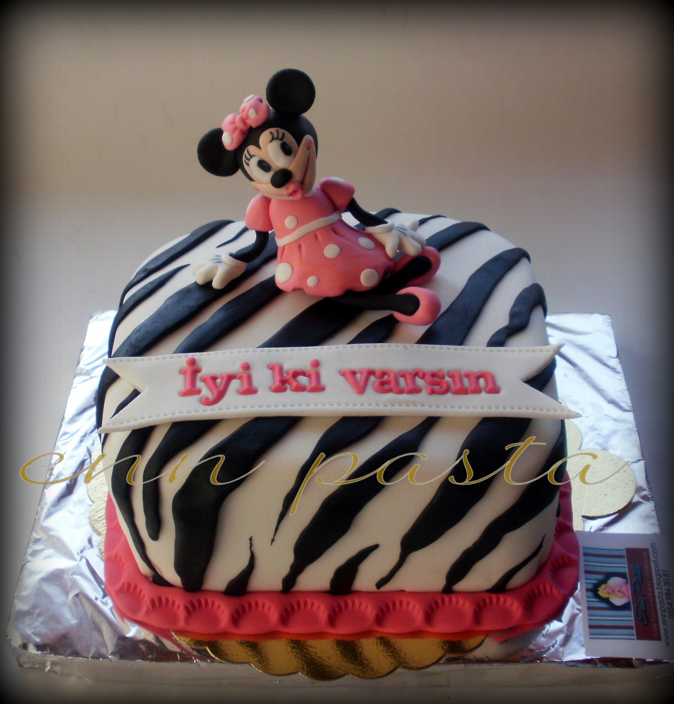 Enn Pasta Zebra Desenli Minnie�li Pasta