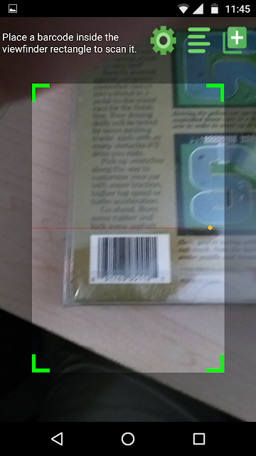 scan a video game upc code