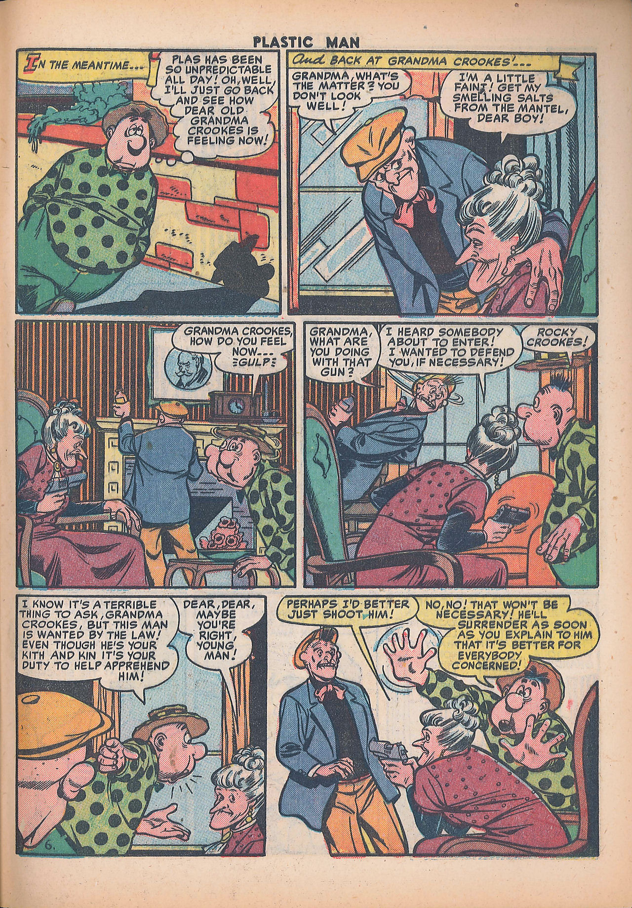 Read online Plastic Man (1943) comic -  Issue #30 - 47
