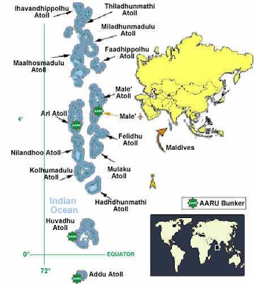 Maldives Map Political Regional