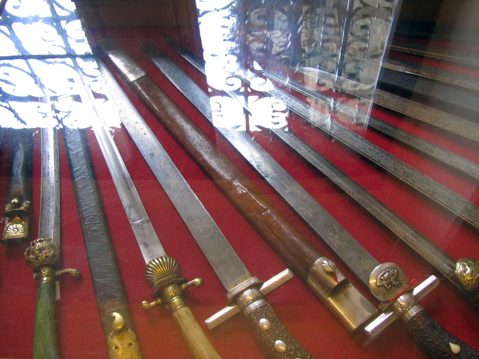 collection of swords on display