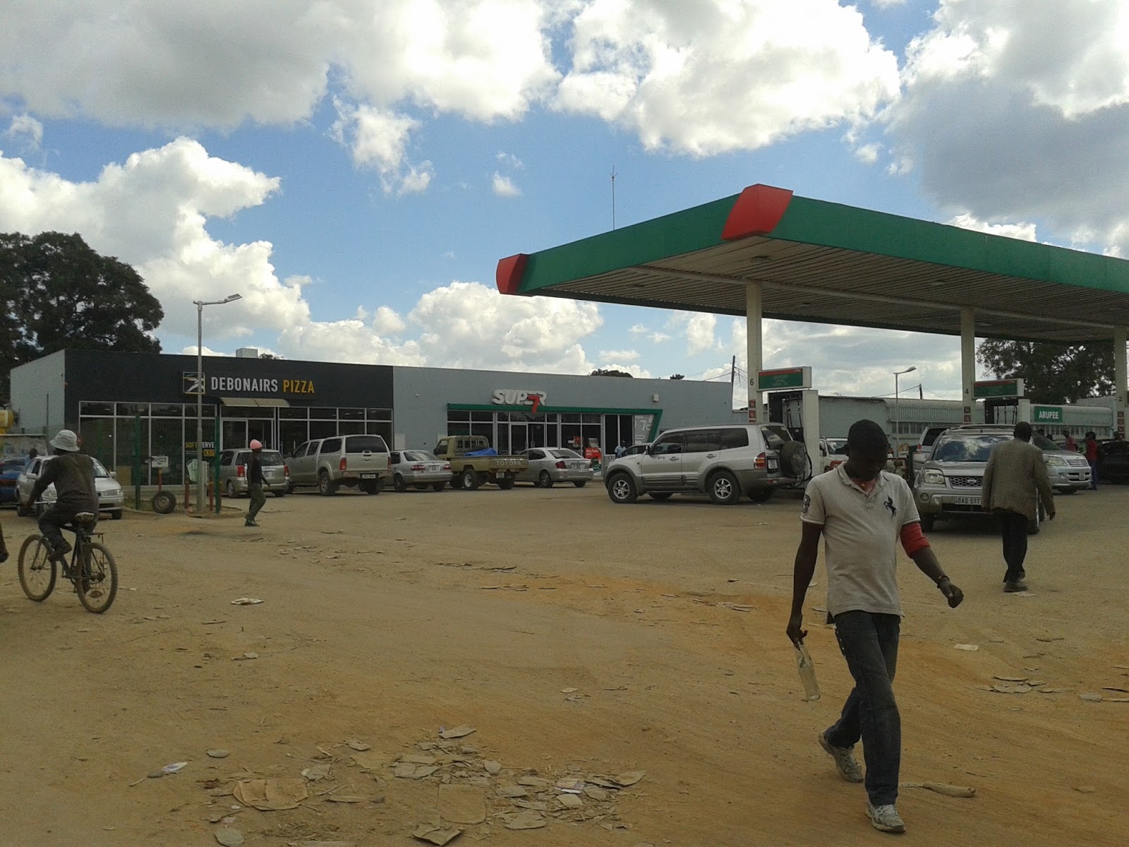 Amos and Bridget in Zambia Out and about in Choma town