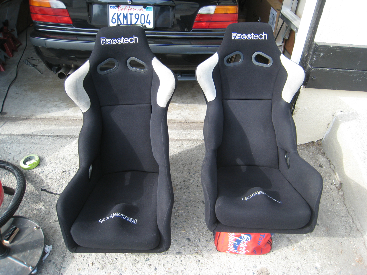 M3 PINK Racetech RT4009 Race Seats and Wedge Engineering Seat Brackets