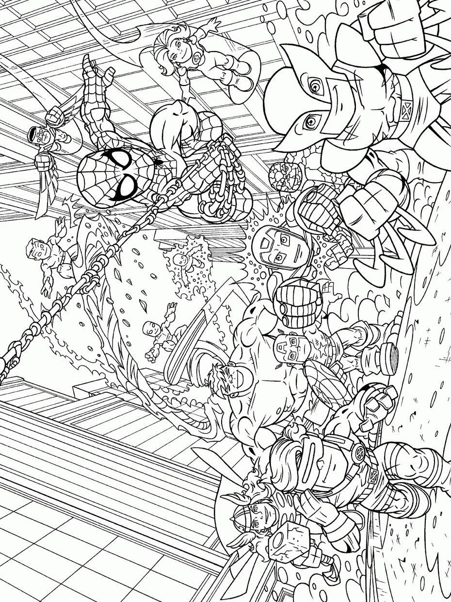 heroes coloring pages - photo #19