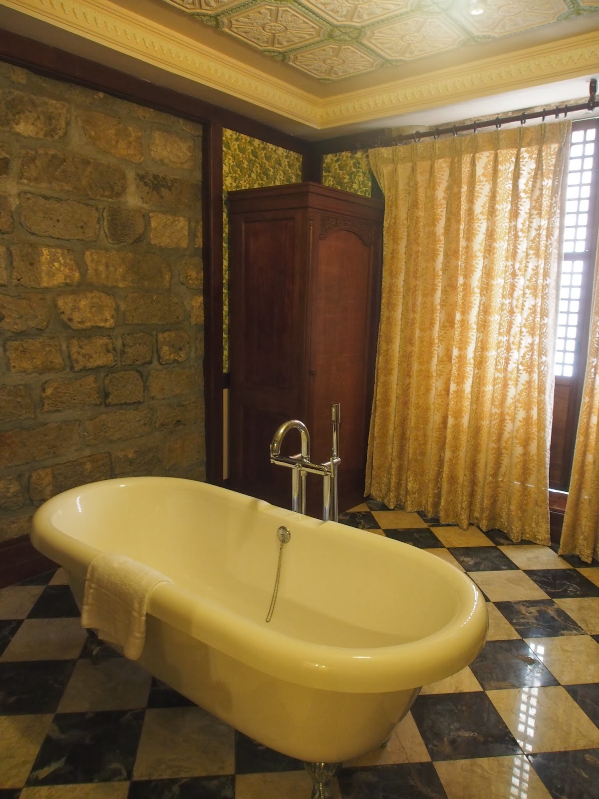 Splash of Yellow Old houses at Las Casas Filipinas de Acuzar in Bataan