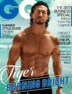 Tiger Shroff cools off on the Cover Page of GQ India magazine May 2017