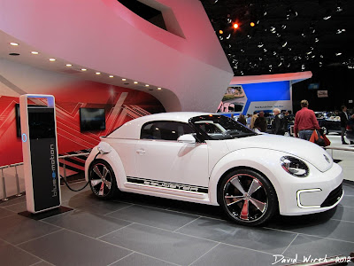Ugly Volkswagen Bugster electric white car Ugly Volkswagen Bugster electric white car