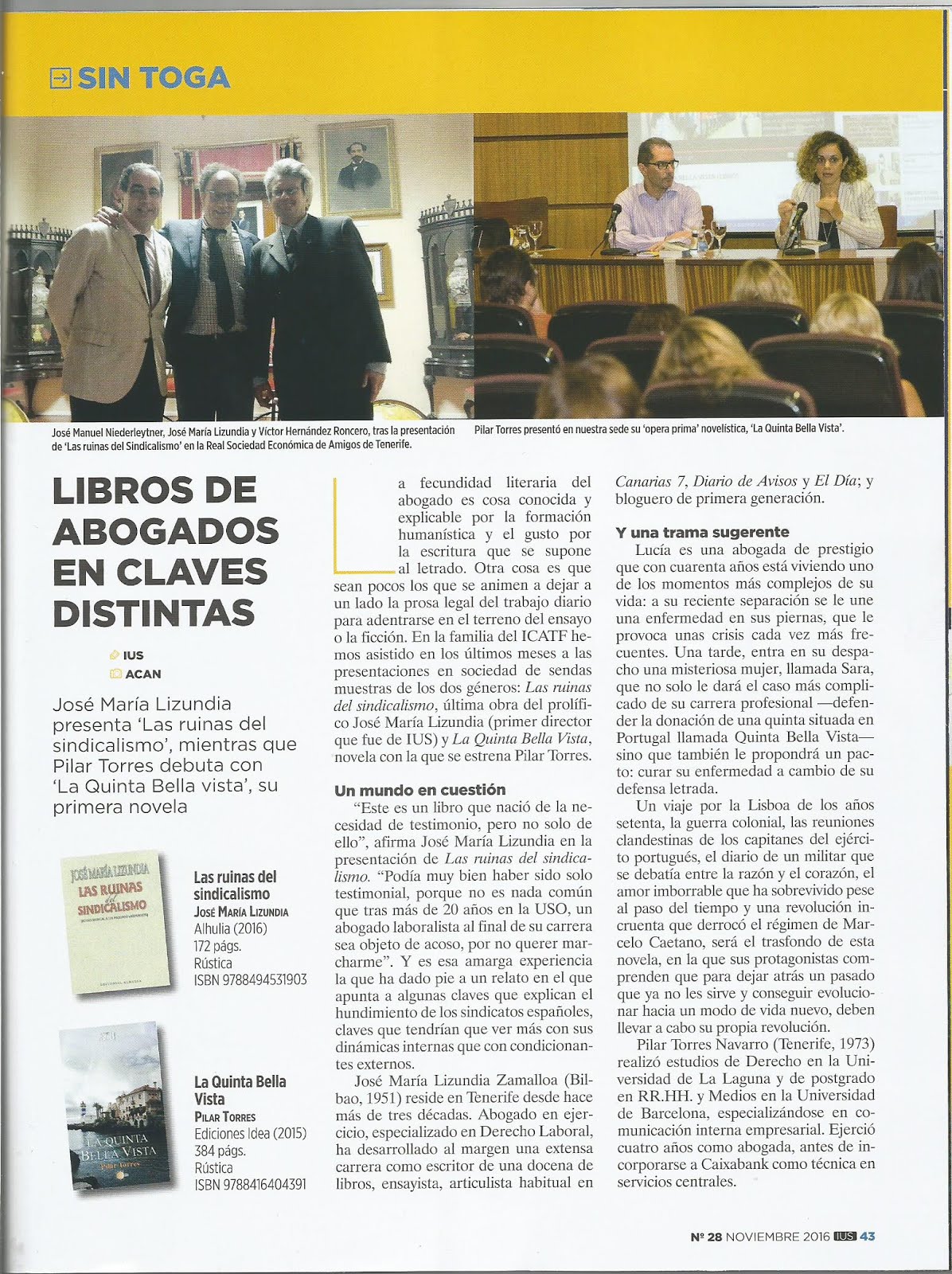 Revista IUS COLEGIO ABOGADOS Tenerife