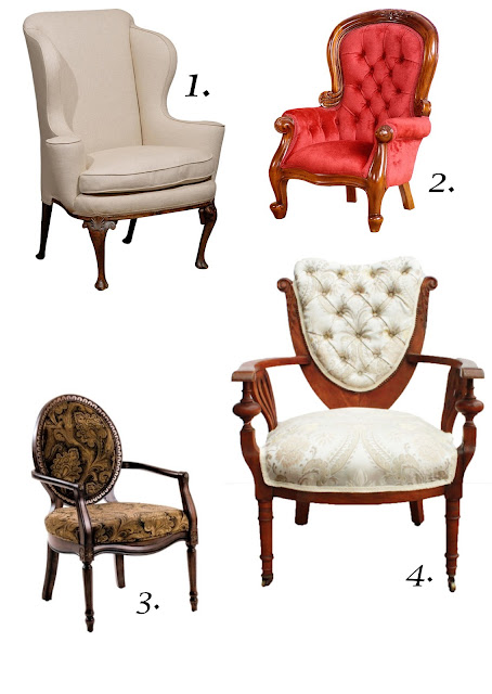 Estilo ecléctico con sillones antiguos