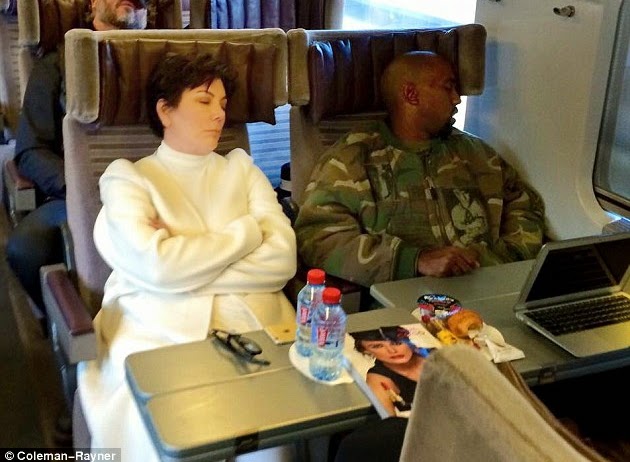 kris jenner kanye west sleeping