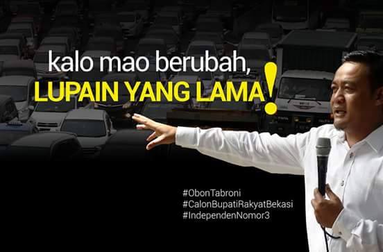 Bupati Bekasi 2017 Obon Tabroni
