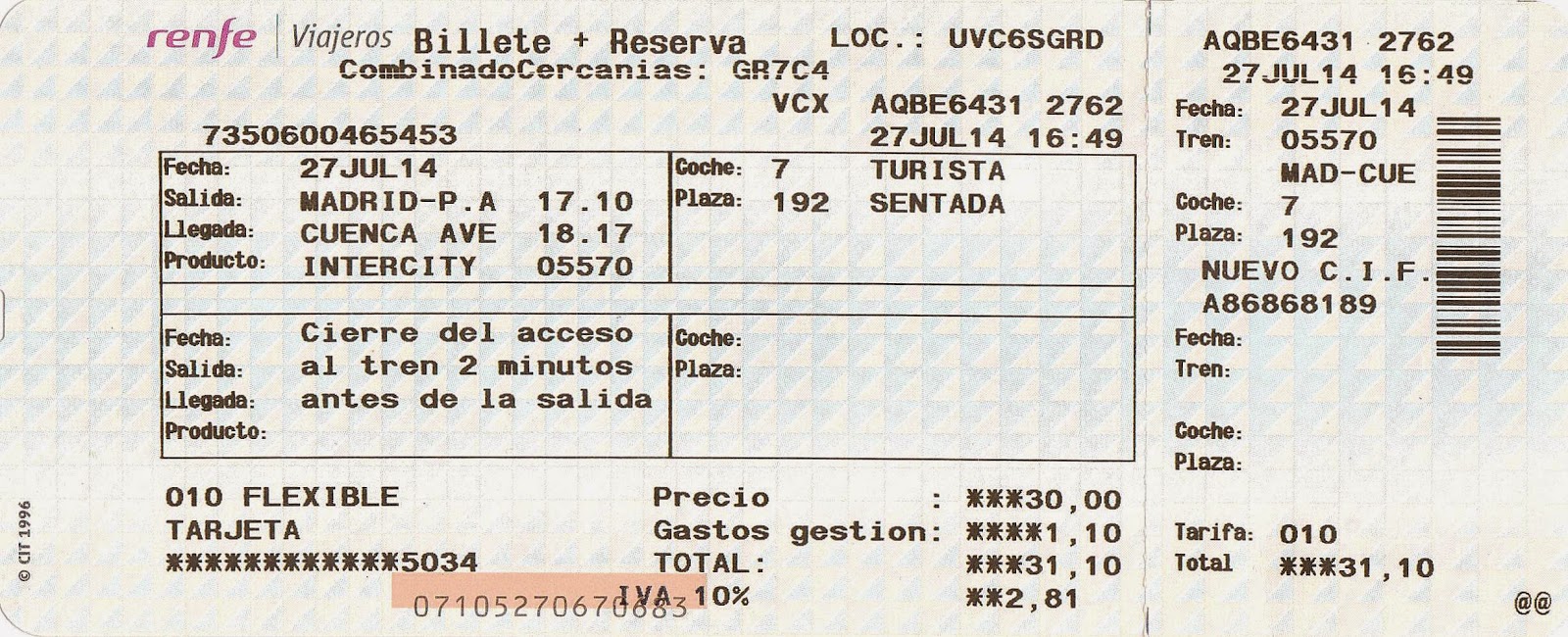 BILLETS DE TRAIN RENFE visual data 6