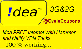 Idea Free Unlimited Internet with Hammer and Netify VPN App Tricks