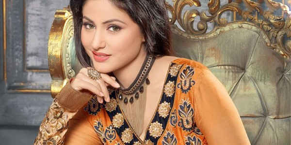 Hindi serial actress Hina khan in sarees and Lehenga