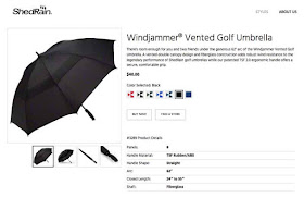 screenshot of 62" umbrella, black