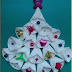 Manualidades árbol de Navidad de algodón