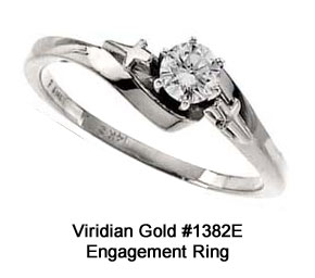 Cross and Diamond Engagement Ring