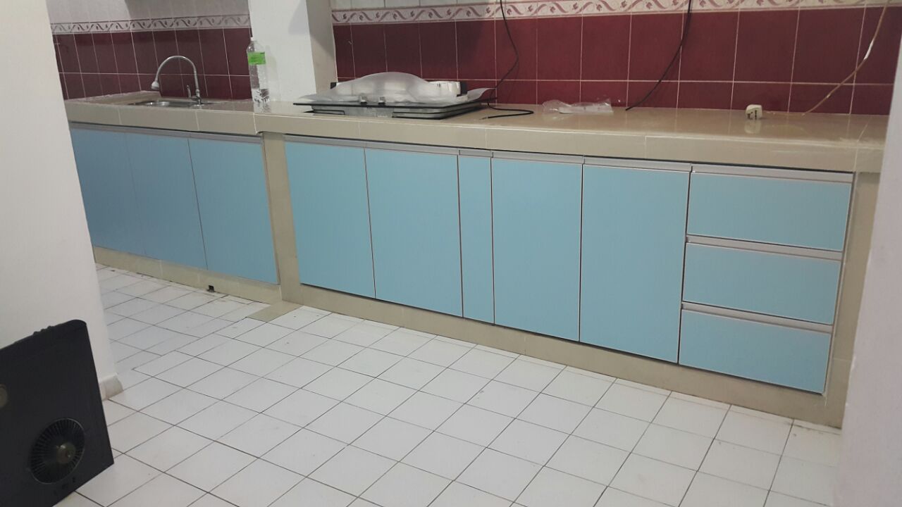 Kabinet Dapur Simple Kemas Dan Mudah Untuk Dijaga Kebersihannya