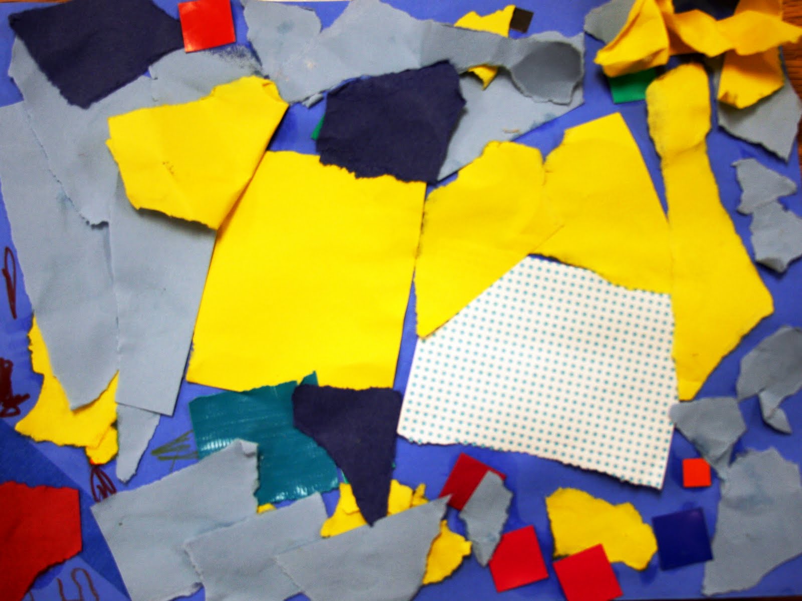 Briargrove Elementary Art Page Primary Color MixedMedia Exploration