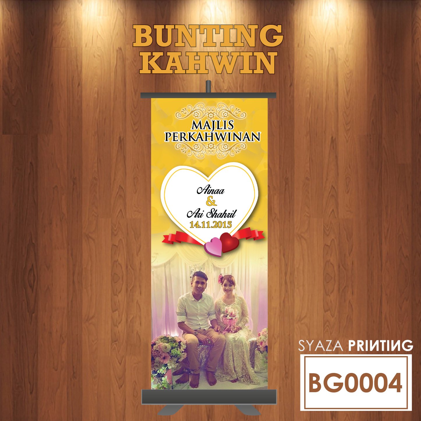 SYAZA CREATIVE: BUNTING KAHWIN