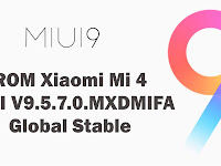 Download ROM Xiaomi Mi 4 MIUI V9.5.7.0.MXDMIFA Global Stable
