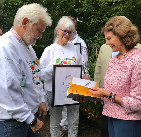 King Carl XVI Gustaf and Queen Silvia attended award ceremony of Solliden 2018 Themed Gardens exhibition. Crown Princess Victoria