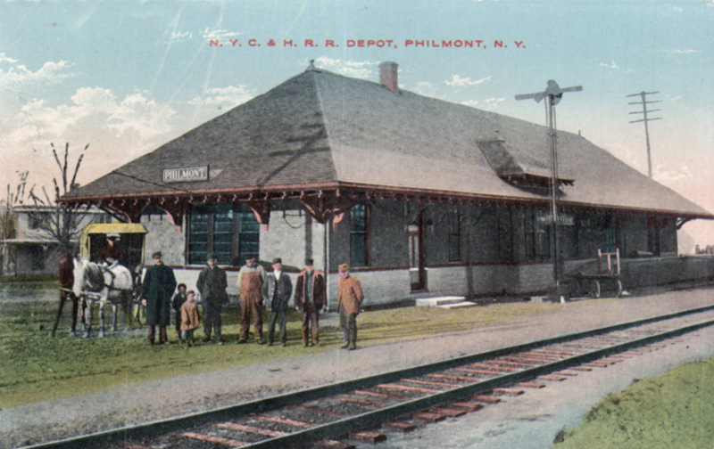 Old Pictures of Columbia County NY NYS & HRR Depot, Philmont NY