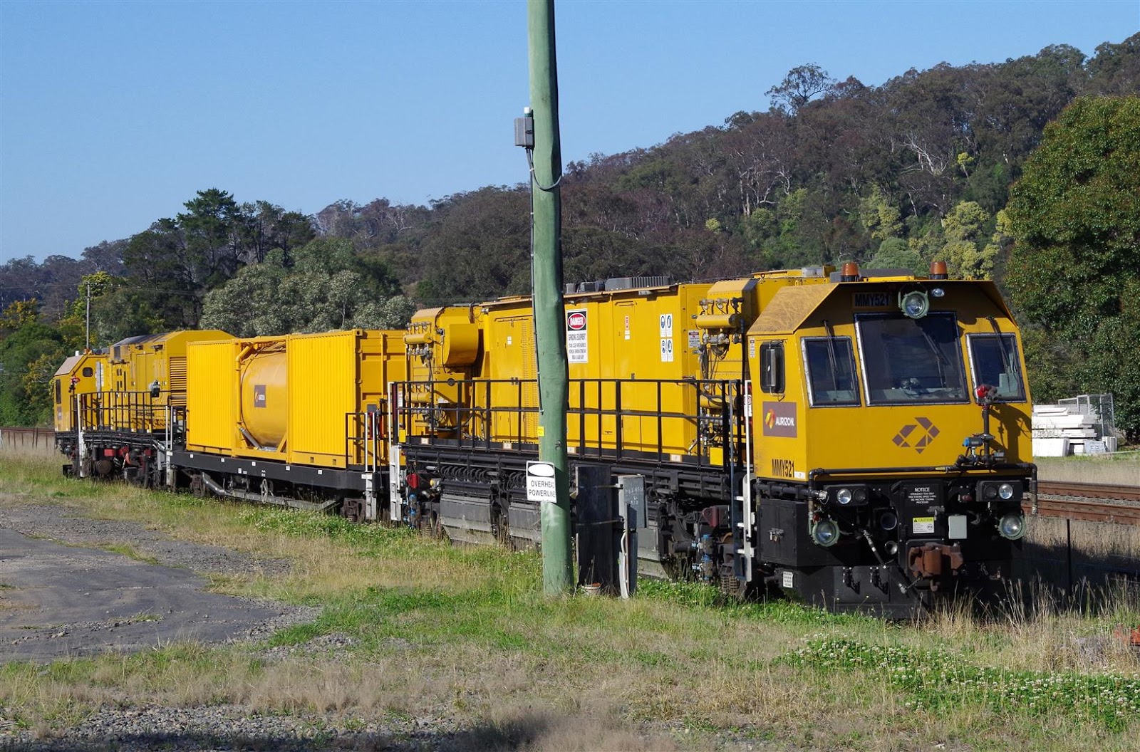 Rollingstock News Aurizon MMY521 Rail Grinder