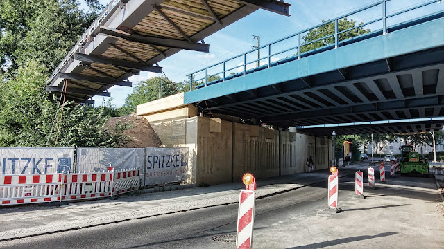 Baustelle Grunderneuerung S7 West, BA 4.2 einschl. F-bahn, Spanische Allee 168, 14129 Berlin, 10.06.2014