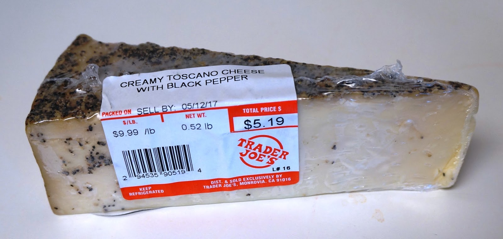 Exploring Trader Joe's Trader Joe's Toscano Cheese With Black Pepper
