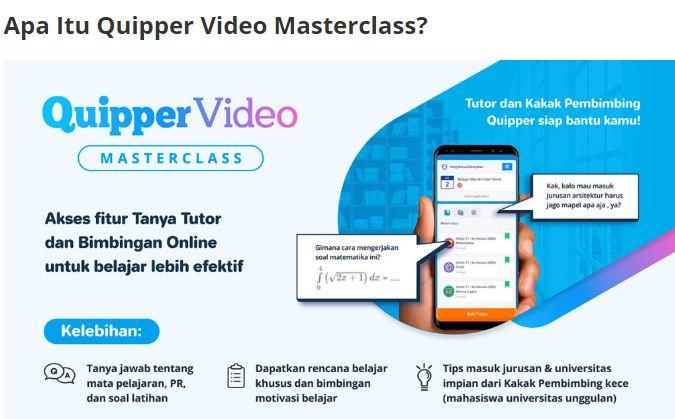 Informasi Penting Tentang Quipper Video Masterclass