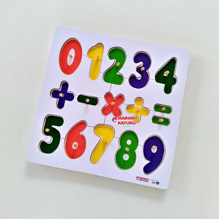 Puzzle Chunky Knob Angka