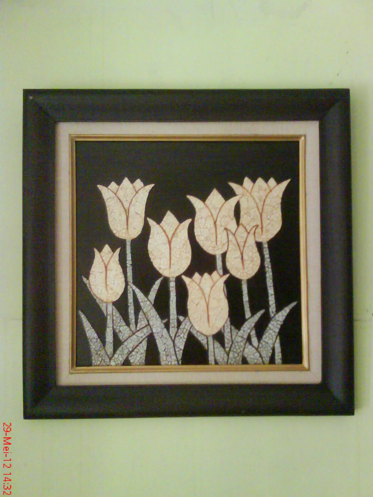 Kolase Bunga Dari Kulit Telur Kumpulan Montase Kolase Dan Mozaik