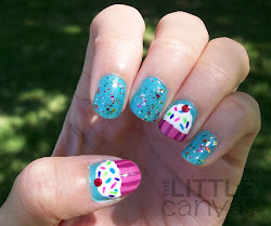 birthday cupcake nail cupcakes nails canvas designs cute beautylish attempt decided thought came