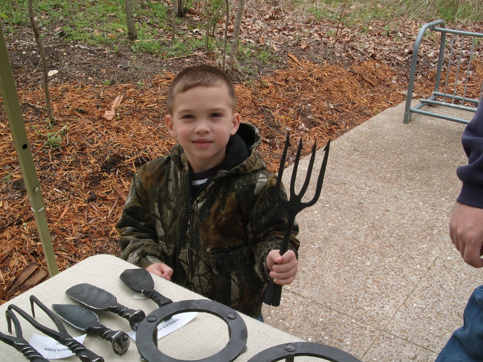 Osage Bluff Blacksmith It was a cold day at the Runge Center