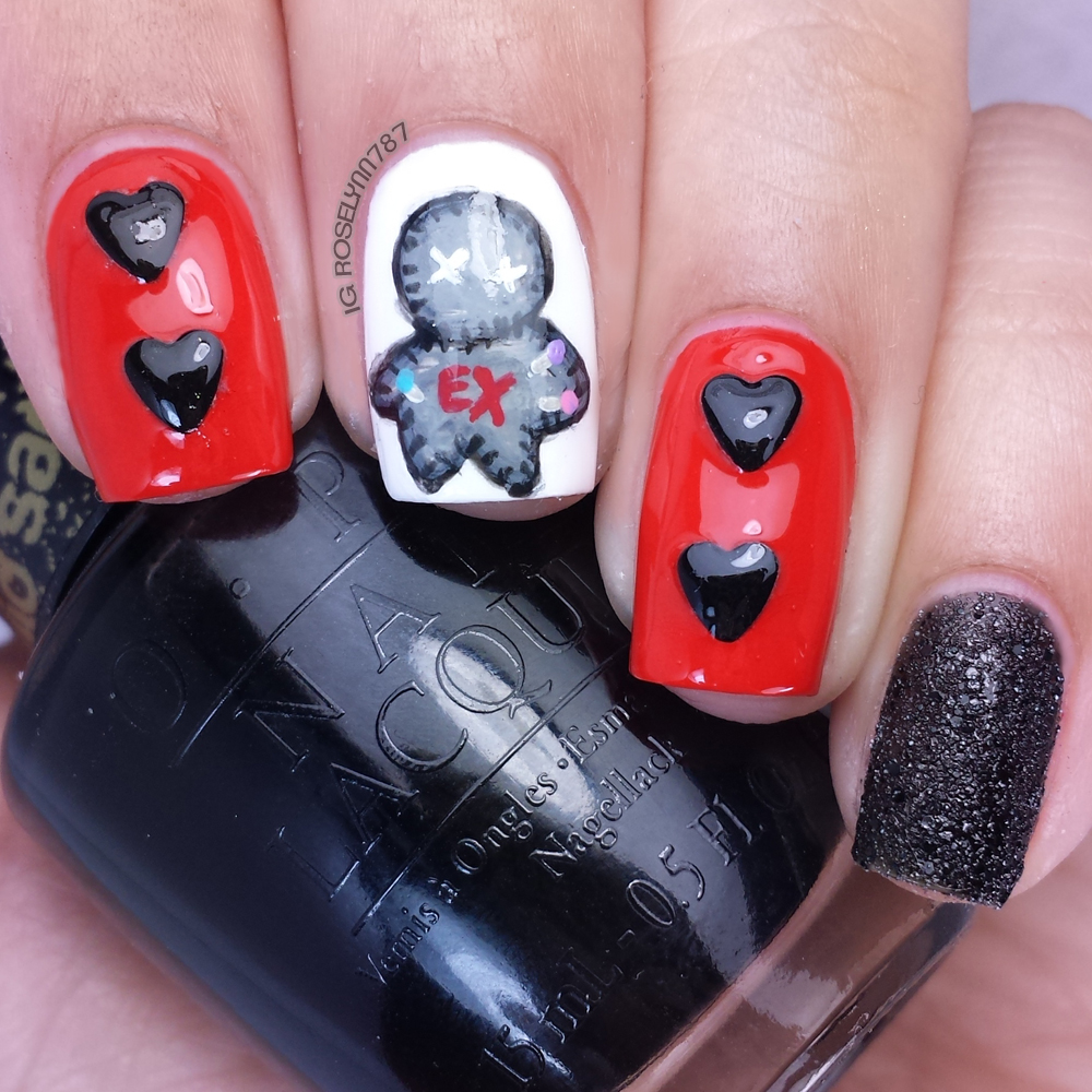 My semi Anti-Valentines day nails 💔 : r/Nails