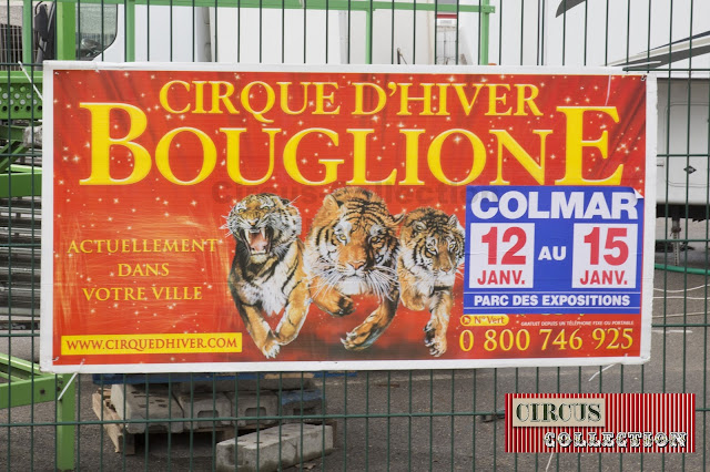 affichage du Cirque Bouglione on tour 2016-2017
