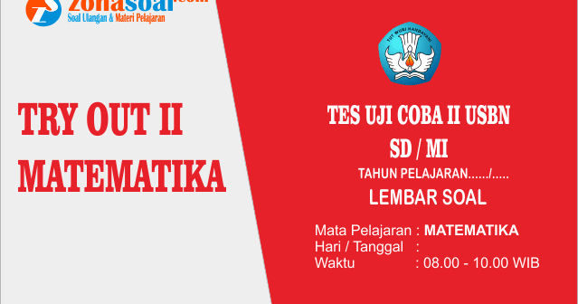 Soal Usbn Fikih Sd/Mi Kelas 6 / Baca Juga Materi Latihan