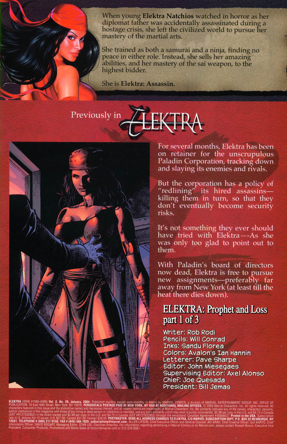 Read online Elektra (2001) comic -  Issue #29 - 2