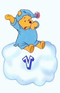 Abecedario de Winnie the Pooh a Punto de Dormir.
