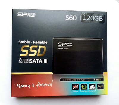 レノボのノートパソコン G570をSSDに交換。SSDはシリコンパワー S60。容量は120GB