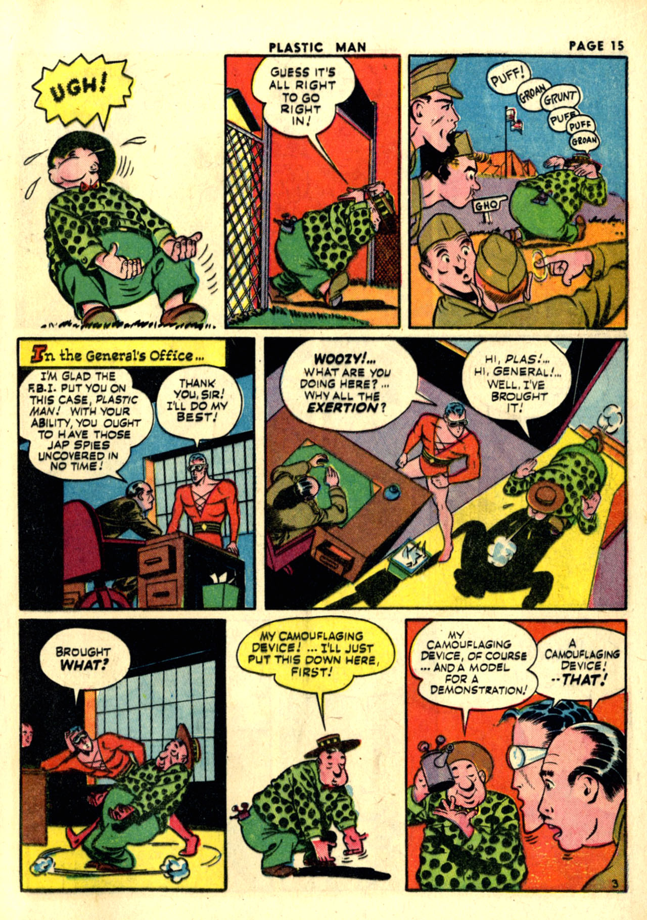 Read online Plastic Man (1943) comic -  Issue #1 - 17